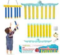 Knubbuf Catching Sticks Game Reaction Training Toy, Falling Sticks Catching Game, Drop It Catch It Win It Game, 3 Falling Speeds Adjustable, Hand Eye Coordination Training (E Set)