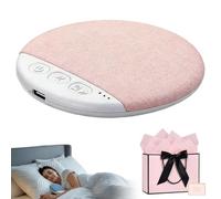 Knubbuf Pillow Speaker Bluetooth, Altoparlante da Cuscino Bluetooth - Disco Sonoro Portatile Sotto Cuscino con Rumori Bianchi per Dormire, Mini Cassa Bluetooth per Alleviare lo Stress Notturno (Rose)