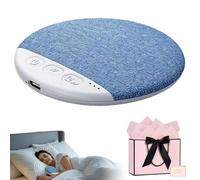 Knubbuf Pillow Speaker Bluetooth, Altoparlante da Cuscino Bluetooth - Disco Sonoro Portatile Sotto Cuscino con Rumori Bianchi per Dormire, Mini Cassa Bluetooth per Alleviare lo Stress Notturno (Bleu)