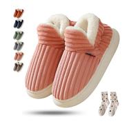 Knubbuf Pluffi Comfy Slippers Women, Pluffi the Cozy & Stylish Slipper, Unisex Winter Cozy Fashion Plush Warm Home (Pink, M, Adulto, 36, Numero (range), Sistema Taglie Calzature EU, 37, Media)