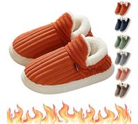 Knubbuf PLUFFI - Pluffi The Cozy & Stylish Slipper, Pluffi Comfy Slippers, Cozy Plush Cloud Slippers Men Women (Orange, Adulto, 44, Numero (range), Sistema Taglie Calzature EU, 45, Media)