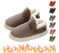 Knubbuf PLUFFI - Pluffi The Cozy & Stylish Slipper, Pluffi Comfy Slippers, Cozy Plush Cloud Slippers Men Women (Coffee, Adulto, 36, Numero (range), Sistema Taglie Calzature EU, 37, Media)