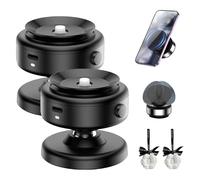 Knubbuf Vacuum Phone Holder for Car, Joyye 360 Rotatable Car Magnetic Phone Holder, 360 Rotation Sucker Magnetic Phone Holder, Car Navigation Holder for iPhone & for Android Smartphone (A-Black 2)