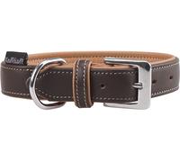 Knuffelwuff Collare per cani in vera pelle morbida Arcadia Marrone 34-41 cm, 2,8 cm (25,95 € per 1 )