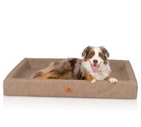 Knuffelwuff cuccia per cani ortopedica Austin in similpelle S 70 x 50cm Camel