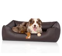 Knuffelwuff cuccia per cani ortopedica in similpelle Montana S 70 x 50cm Marrone