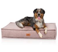 Knuffelwuff cuscino per cani Lesedi in cord con effetto tessuto a mano, 120x80 cm Rosa