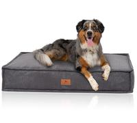 Knuffelwuff cuscino per cani Lesedi in cord con effetto tessuto a mano, 135x90 cm Grigio