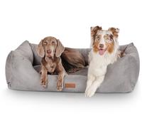 Knuffelwuff Lettino per cani Dreamline in velluto extralarge XXXL 155 x 105 cm Grigio