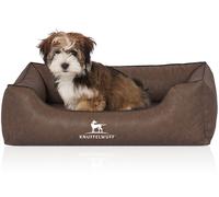 Knuffelwuff Lettino per cani Heaven in pelle sintetica marmorizzata M-L 85 x 63 cm Marrone