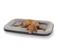 Knuffelwuff Lettino per cani in pelle sintetica Jerry XXL 120 x 85 Grigio