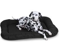 Knuffelwuff Lettino per cani Lucky impermeabile In e Outdoor in fibra di nylon XL 90 x 75 cm Nero