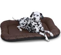 Knuffelwuff Lettino per cani Lucky impermeabile In e Outdoor in fibra di nylon XXL 118 x 85 cm Marrone