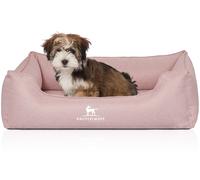 Knuffelwuff Lettino per cani ortopedico Luisa in velluto con effetto tessuto a mano Sunshine Edition Rosa S 70 x 50cm