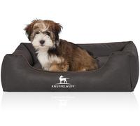 Knuffelwuff Lettino per cani Scottsdale in pelle sintetica Nero S 70 x 50cm