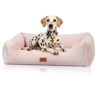 Knuffelwuff letto ortopedico per cani con morbida finta pelliccia di coniglio Schnuffelupagus S Rosa
