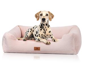 Knuffelwuff letto ortopedico per cani con morbida finta pelliccia di coniglio Schnuffelupagus XXL Rosa
