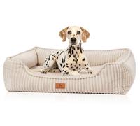 Knuffelwuff letto ortopedico per cani Sedona in morbido velluto a coste M-L Beige
