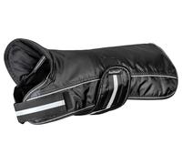 Knuffelwuff Mantellina per cani Tessuto funzionale riflettente con bavero 35 cm Nero