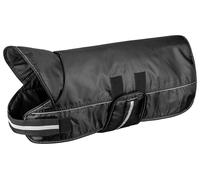 Knuffelwuff Mantellina per cani Tessuto funzionale riflettente con bavero 70 cm Nero