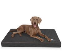 Knuffelwuff Materassino ortopedico per cani Palomino in pelle sintetica trapuntata al laser XXXL 135 x 90 Nero