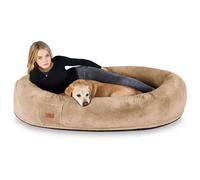 Knuffelwuff Plufi Letto Gigante per Cani e Persone Marrone Chiaro