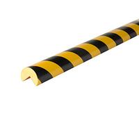 Knuffi 11023 - Profilo di protezione angolare in schiuma di poliuretano, tipo A+, giallo/nero, lunghezza 3 m