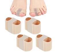 KNUIUYY 4 Pezzi Separatore Dita Piede, Divaricatore Dita Piedi per Dita Storte, Protezione Dito del Piede, per correggere le dita a dita storte e Dita sovrapposte, Alleviano lo Sfregamento e L'attrito
