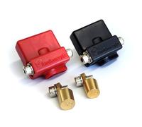 KnuKonceptz Ultimate - Coppia di terminali batteria v2, positivo e negativo, con adattatori verticali per montante superiore
