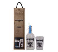 Knut Hansen Dry Gin in cassa di legno con tazza in ceramica 42,00% 0,50 lt.