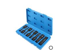 KNWHGGKCV Chiave pneumatica da 1/2" 8/10 pezzi, viti esagonali, punte a percussione H4-H22, set di utensili, cricchetto esagonale, kit di strumenti for la rimozione(8Pcs)