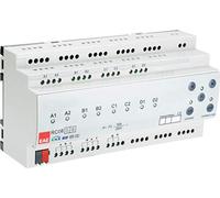 KNX Kombi Aktor 8out/8in (200μF) - Attuatore per persiane a tapparelle, lunghezza binario, interfaccia tasti, 8 canali KNX Aktor a 16A, interfaccia a 8 canali, alimentatore per carichi capacitivi