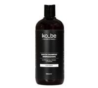 KO_BE Doccia Shampoo Energizzante Uomo. Manganese, Zenzero, Trealosio e Prebiotici. Per corpo, capelli e barba. Per tutti i tipi di pelle. 98% naturale. Nickel tested. 500ml.
