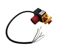 KOA7 Interruttore 3P 380V-400V AC Dispositivo Interruttore con Rilascio di Sottotensione, Pulsante Stop, Copertura Trasparente IP54, Cavo Precablato da 60 cm per Motori e Attrezzature Industriali