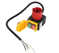 KOA7 - Interruttore a spina combinato, 250 V, 50 Hz, 3 fasi, interruttore a macchina con commutatore di fase, sportello di emergenza e cavo da 160 cm, compatibile con KEDU KOA7