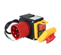 KOA7 presa 400V trifase AYWHP 3 fasi interruttore a macchina con cavo da 80cm, invertitore di fase e interruttore magnetico di arresto di emergenza