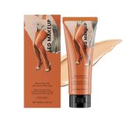 KOAHDE Trucco per Gambe Impermeabile,Fondotinta Gambe Waterproof,Include Pennello per Fondotinta,100G,Crema Concellente Naturale per il Trucco non Adesivo