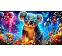 koala 1000 pezzi Gioco di puzzle Carta riciclata Sfida di gioco educativo Idea regalo perfetta per adulti e bambini di 12 anni in su 38x26cm/1000pcs