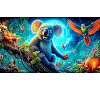 koala 1000 pezzi Puzzle per adulti Gioco educativo relax Gioco familiare divertente & stimolante per adulti e bambini di 12 anni in su 38x26cm/1000pcs