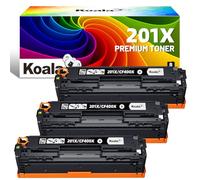 Koala 201A Cartucce toner (Con Chip) compatibili con HP 201X 201A CF400X per HP Color Laserjet Pro MFP M277dw M277n M252dw M277 M274n M252n M252 M277c6 (3Nero)