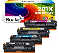 Koala 201X Cartucce toner (Con Chip) compatibili con HP 201X 201A CF400X per HP Color Laserjet Pro MFP M277dw M277n M252dw M277 M274n M252n M252 M277c6 (1Nero Ciano Magenta Giallo)