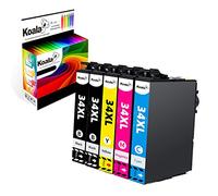 Koala 34XL Cartuccia d'inchiostro Compatibili per Epson 34 XL 34XL Multipack per Workforce Pro WF-3720DWF WF-3725DWF Stampante (2 Nero, 1 Ciano, 1 Magenta, 1 Giallo, 5 pièces)