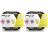Koala 6620NN01 - Stampo per Il Ghiaccio per Gin Tonic, Colore Nero (Confezione da 2)