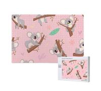 Koala, animale selvatico australiano carino,Puzzle in legno da 1000 pezzi per famiglie, puzzle per adulti e adolescenti