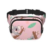 Koala, animale selvatico australiano molto carino, Marsupio quadrato a doppio strato, borsa da viaggio, marsupio casual