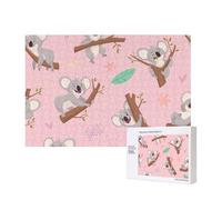 Koala, animale selvatico australiano molto carino,Puzzle in legno da 300 pezzi per famiglie, per adulti e adolescenti, decorazioni per la casa