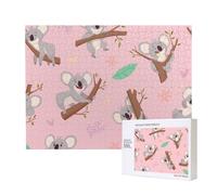Koala, animale selvatico australiano molto carino,Puzzle in legno da 500 pezzi, gioco di famiglia, puzzle per adulti e adolescenti, decorazioni per la casa