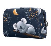Koala Baby Sleeping on Branch - Trousse da viaggio per cosmetici, grande, con cerniera