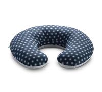 Koala Babycare Cuscino Allattamento Neonato Comodo e Adatto a Tutte le Taglie - Ciambella Allattamento Neonato 0-12 Mesi con 5 Usi Diversi (Blu-Bianco Stelle)