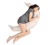 Koala Babycare Cuscino Gravidanza per Dormire XXL 2 in 1 Sfoderabile - Cuscino Allattamento Ipoallergenico ed Ergonomico - Federa esterna 100% Cotone